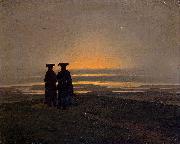 Caspar David Friedrich Sunset oil painting reproduction